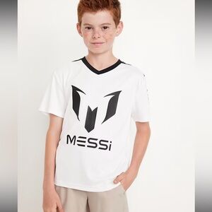 Messi Collection Kids White and Black jersey Shirt size 10/12
